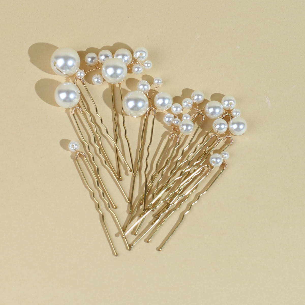 SOLENY close-up of pearl clusters highlighting handmade detail