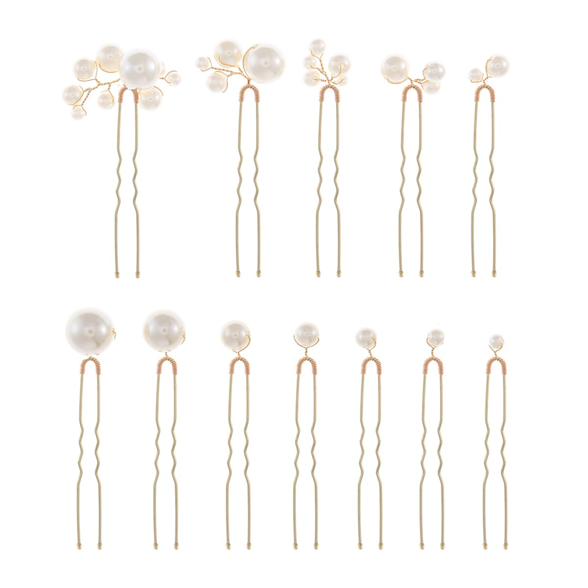SOLENY front packaging showing 12 pearl hair pins and benefits of set