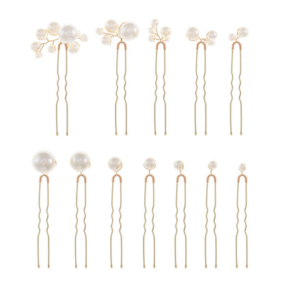 SOLENY front packaging showing 12 pearl hair pins and benefits of set