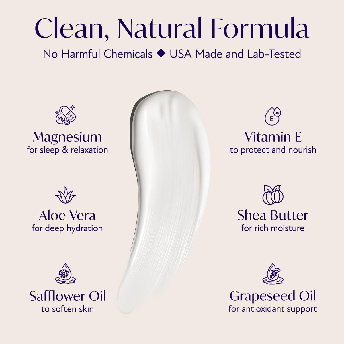 Solinia open jar top view highlighting creamy magnesium butter
