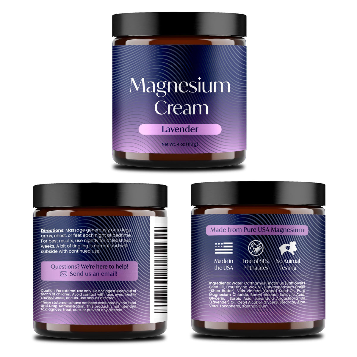 Solinia label close-up highlighting USP-grade USA magnesium source