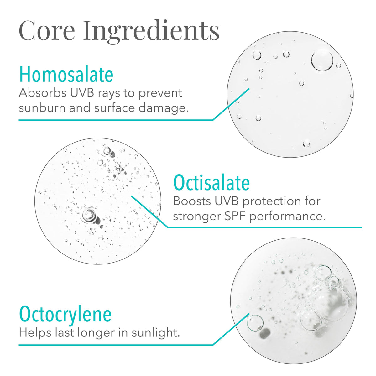 SolRX label close-up displaying oxybenzone-free ingredient benefits