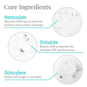 SolRX label close-up displaying oxybenzone-free ingredient benefits