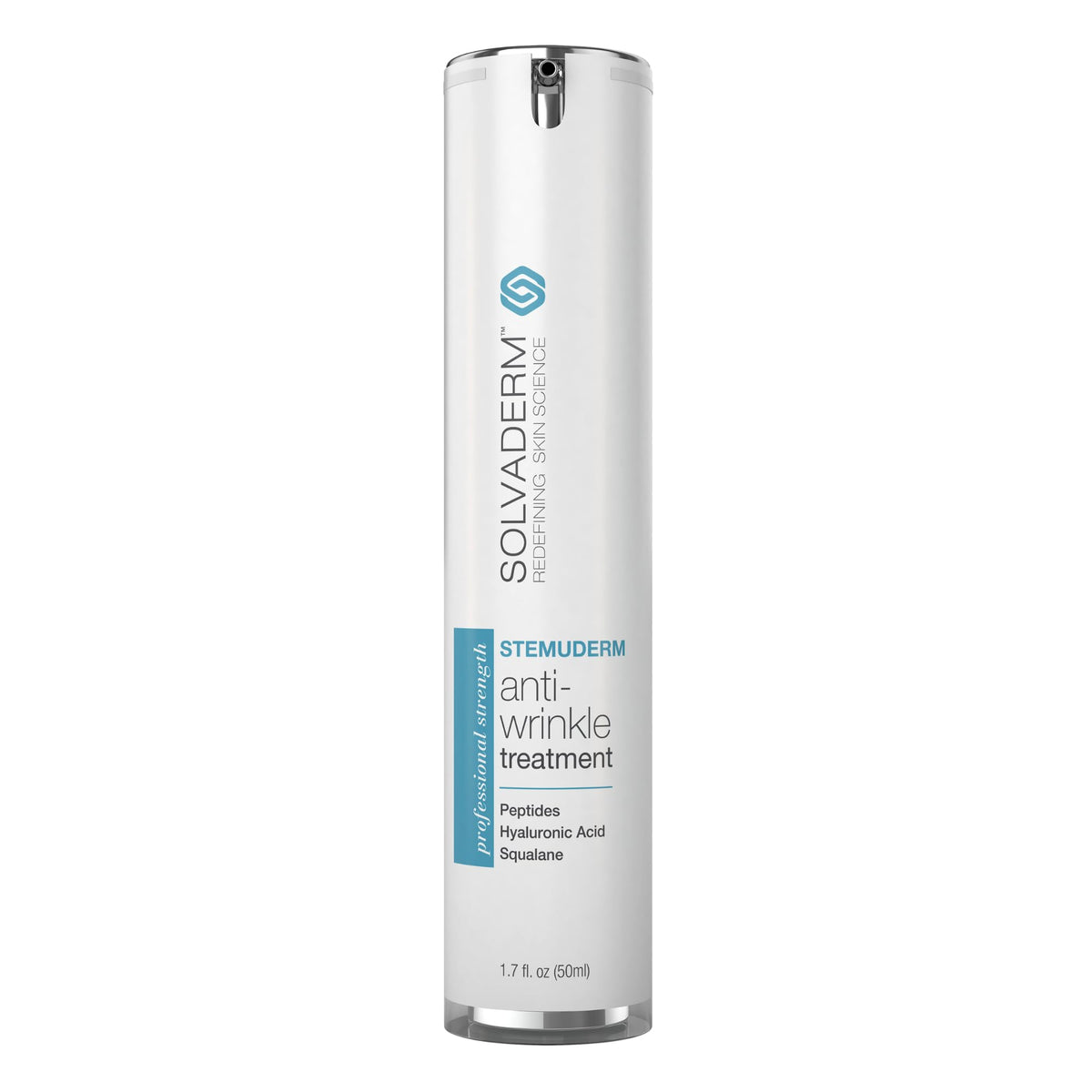 Solvaderm Stemuderm front packaging showing product and size benefit