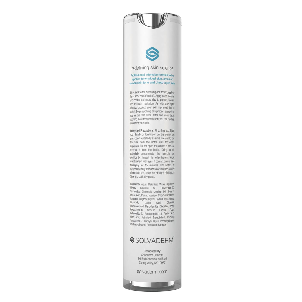 Solvaderm Stemuderm cream texture close-up for smooth hydration benefit