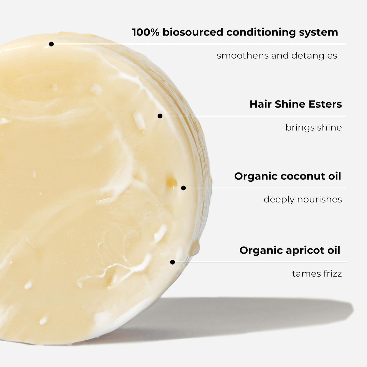 solve conditioner bar close-up texture highlighting creamy organic formula benefits