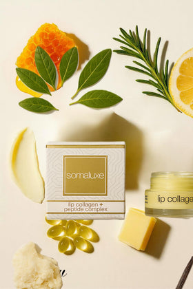 Somaluxe next to coin to show 7.4ml compact travel-friendly benefit