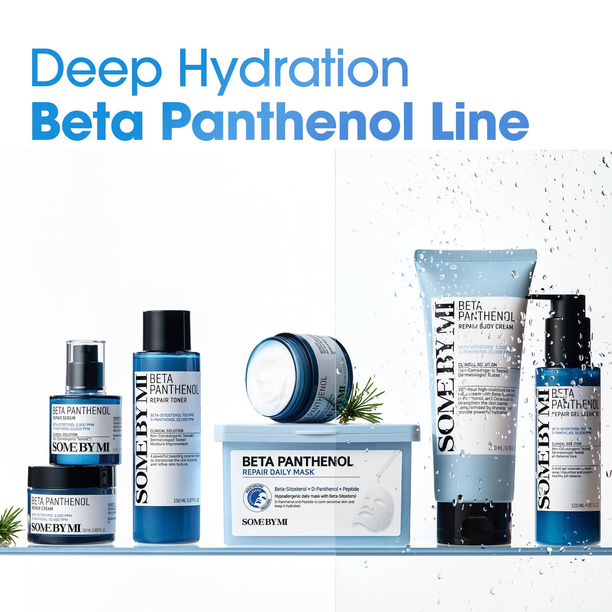 SOME BY MI step-by-step application showing patting serum into skin