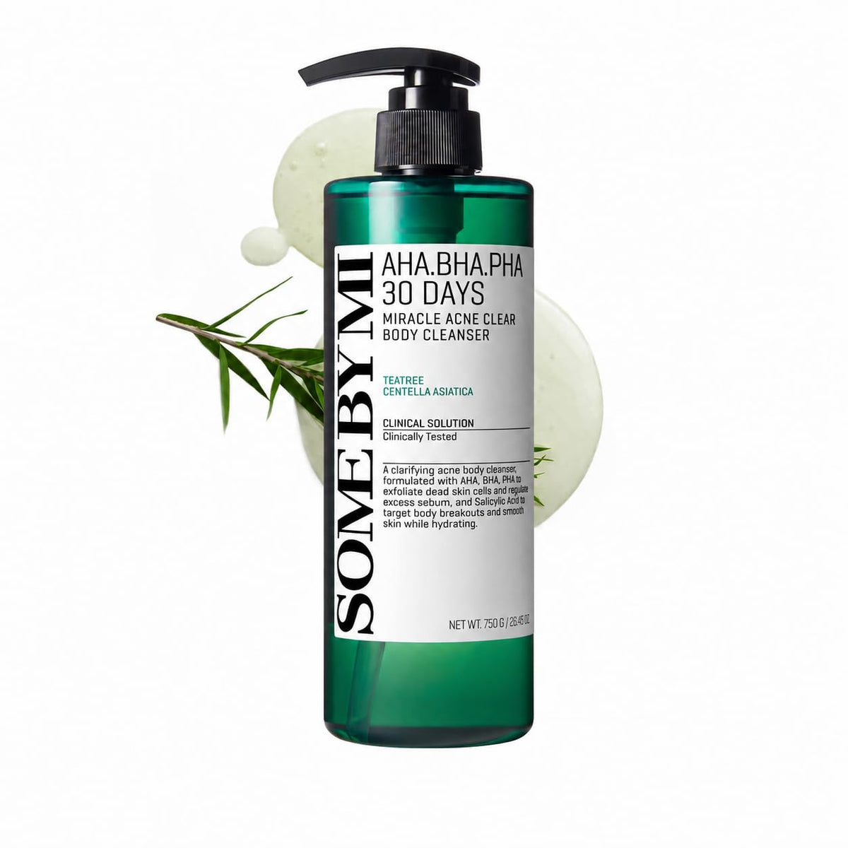 SOME BY MI front packaging showing large body cleanser for long-lasting use