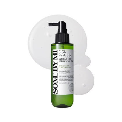 SOME BY MI front packaging showing bottle and soothing scalp benefit