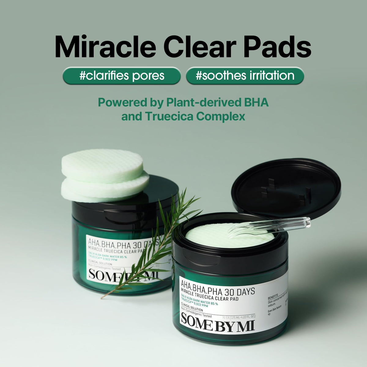SOME BY MI open tube with stacked pads illustrating ready-to-use convenience