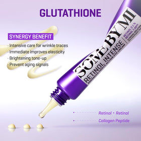 SOME BY MI application demo patting cream under eye for gentle use