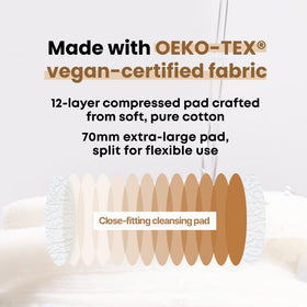 SOMISOME pad next to a hand showing size and convenient portability