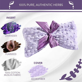 Sonoma Lavender mask held in hand to show compact size and travel-friendly benefit