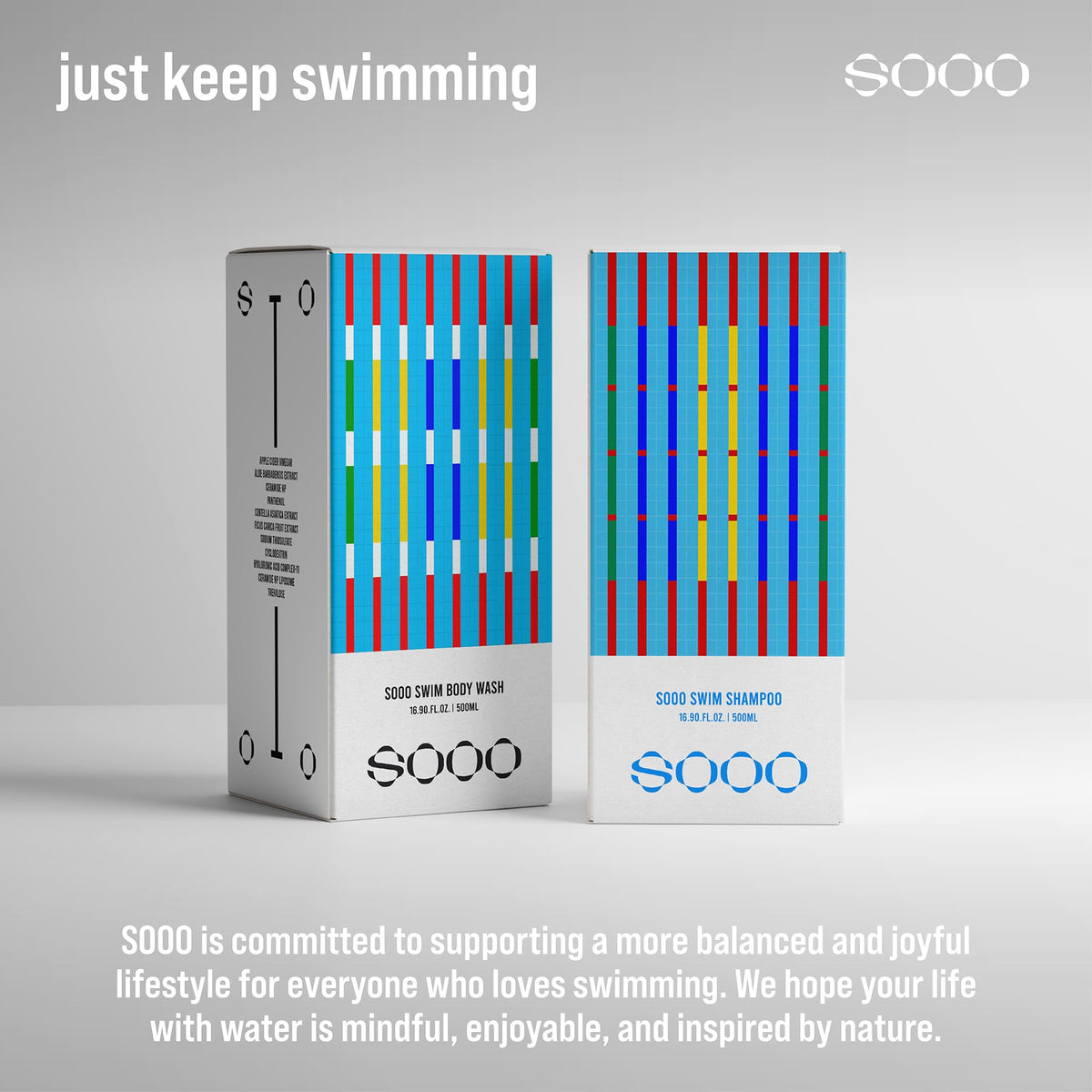 SOOO on beach towel after swim portraying refreshed skin recovery and light scent