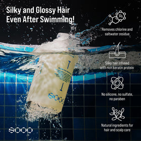 SOOO foamy lather texture close-up demonstrating gentle, non-stripping cleanse