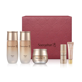Sooryehan Bichaek full gift set front packaging showing all five products and benefits