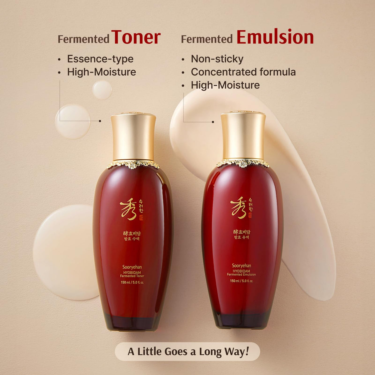 Sooryehan emulsion texture closeup showing lightweight feel and non-greasy hydration benefit