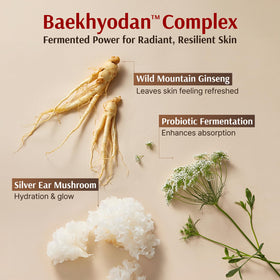 Sooryehan eye cream application on finger illustrating targeted gentle care and smoothing benefit