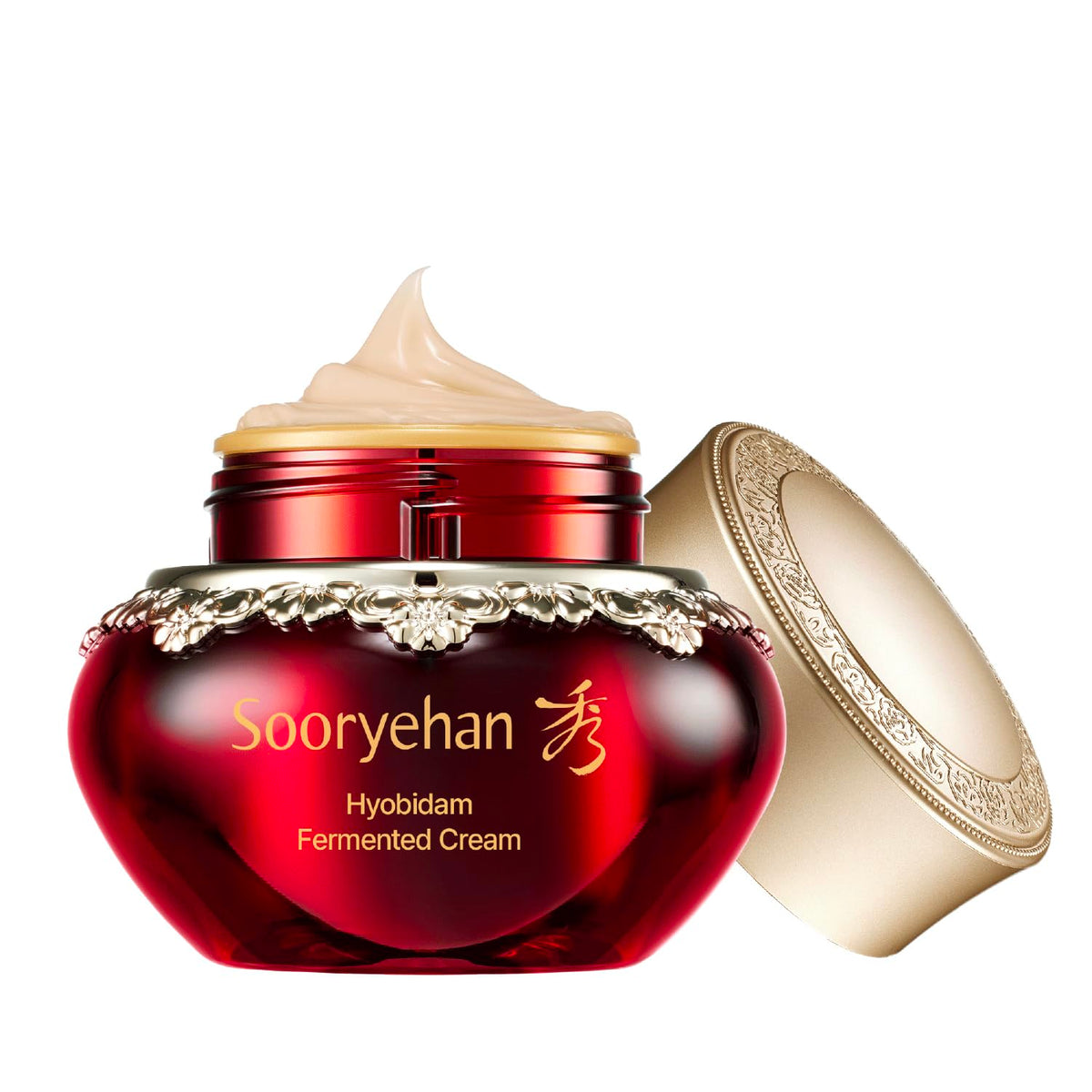 sooryehan jar front view showing product and elegant packaging benefit visible brand quality