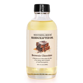 Soothing House oil droplet texture close-up showing lightweight absorption benefit