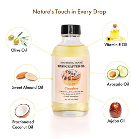 Soothing House applying oil to hair ends adding shine and frizz control benefit