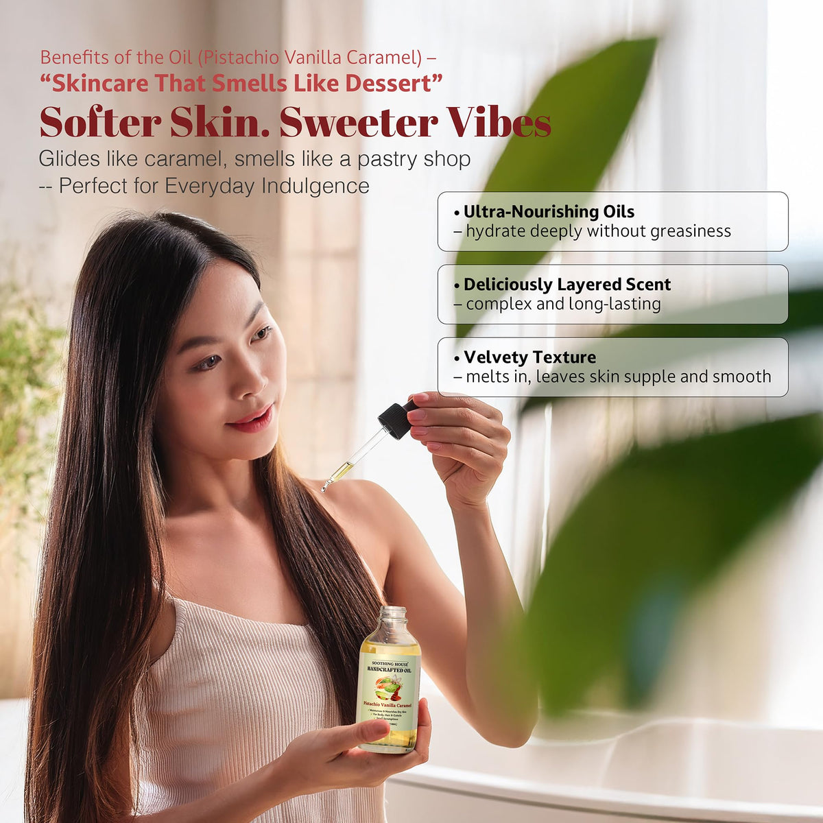 Soothing House applied to elbow demonstrating targeted smoothing and softness