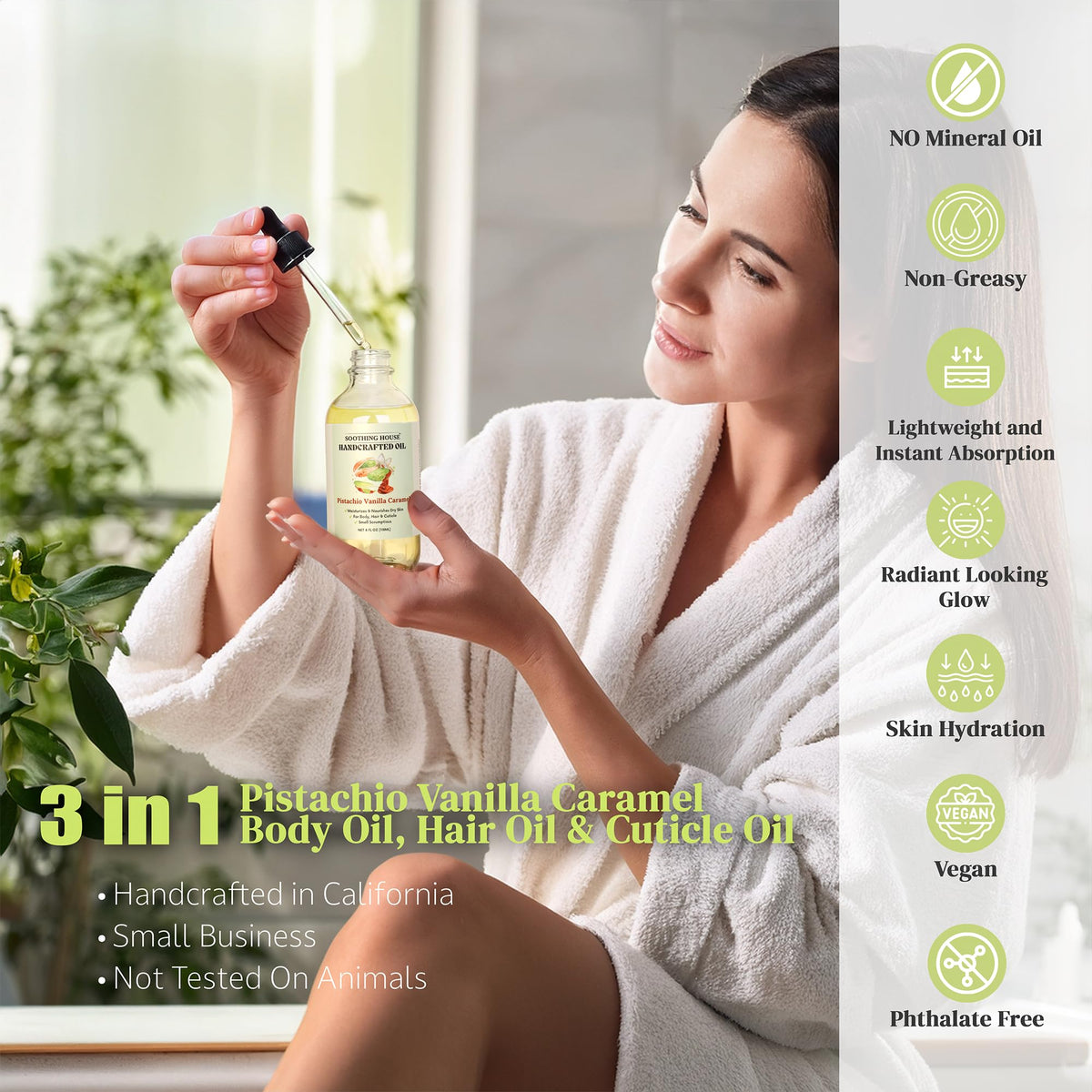 Soothing House hand application demonstrating smooth spread and quick absorption