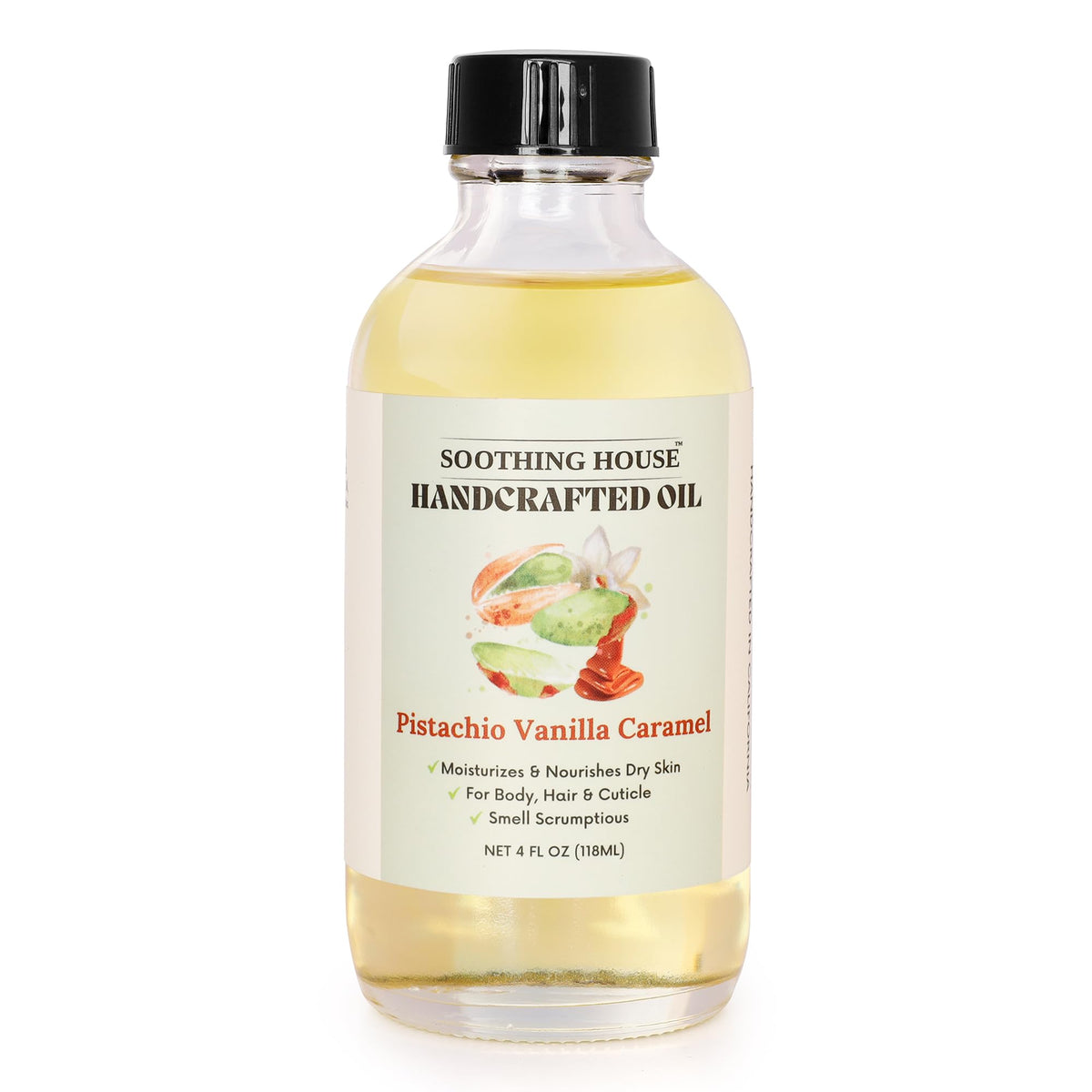 Soothing House oil pouring texture highlighting lightweight absorption benefit
