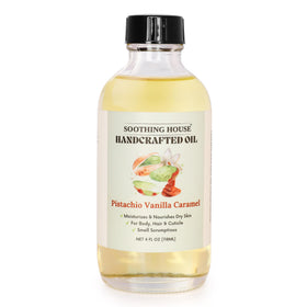 Soothing House oil pouring texture highlighting lightweight absorption benefit