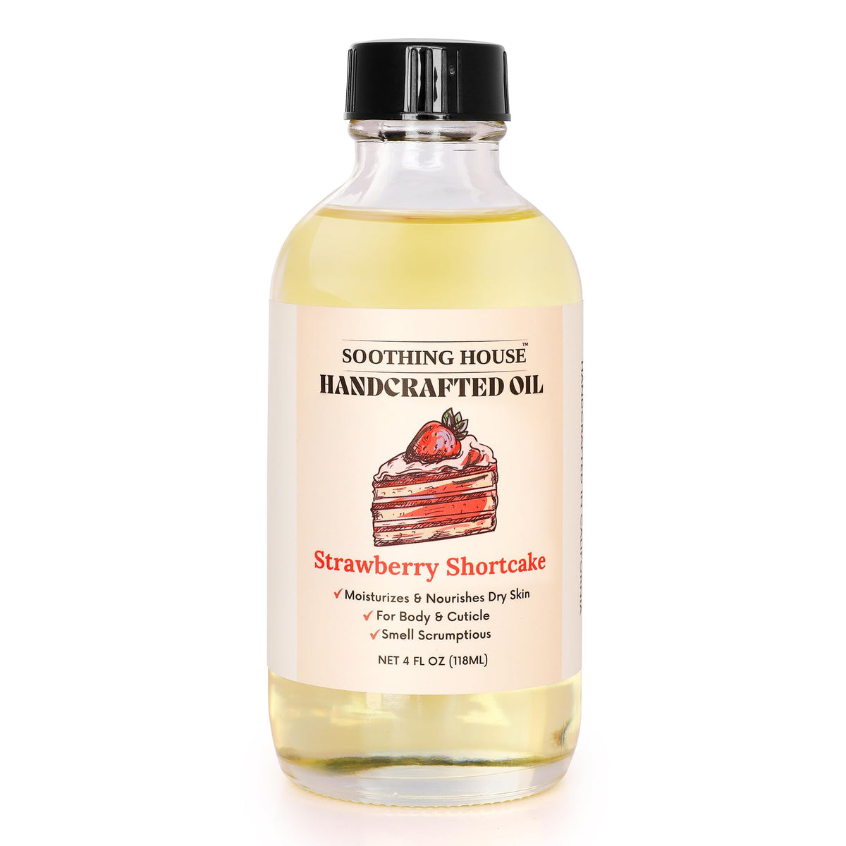 Soothing House bottle being poured to show flow and lightweight absorption benefits