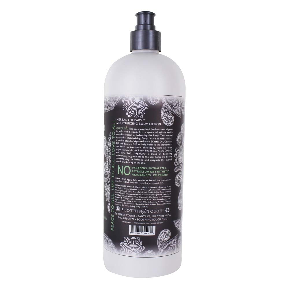 Soothing Touch applying lotion to arm to demonstrate moisturized skin and nourishing oil benefits