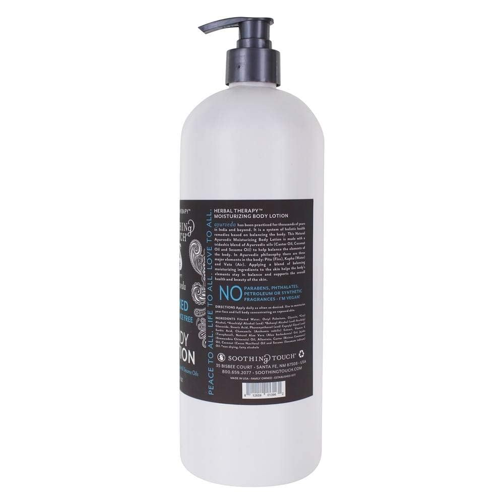 Soothing Touch lifestyle image applying lotion after shower for long-lasting hydration