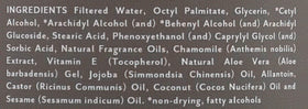 Soothing Touch ingredients label highlighting Ayurvedic oil benefits