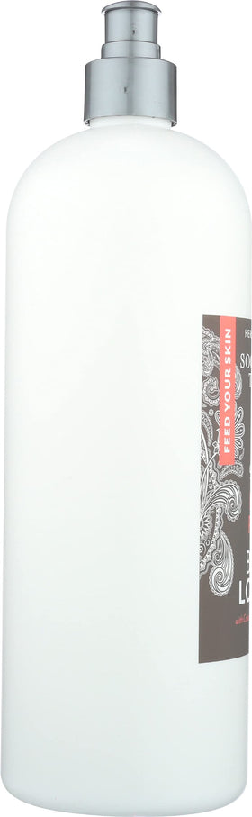 Soothing Touch lotion texture swatch displaying creamy hydration benefits