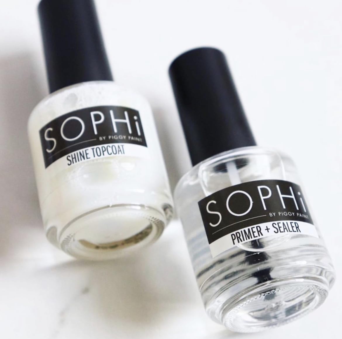 SOPHi primer bottle closeup highlighting brush and easy application