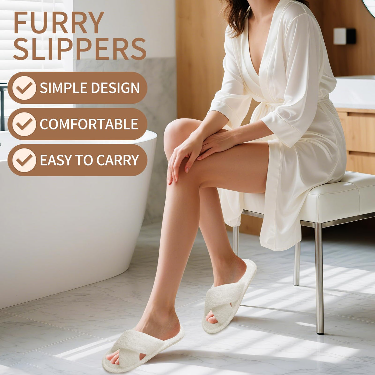 sophproton slippers in use during getting-ready scenes offering comfort and style