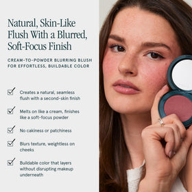 SOSHE swatch on skin demonstrating warm terracotta payoff