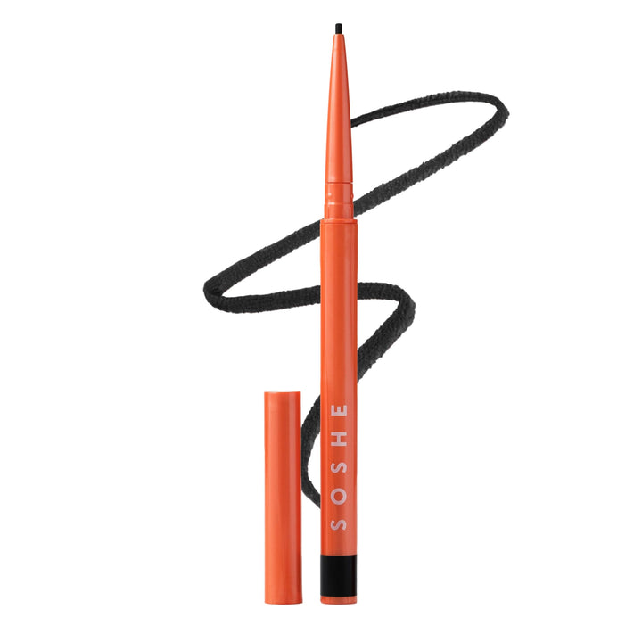 SOSHE Checkmate front packaging shows true black liner and clean-label benefits
