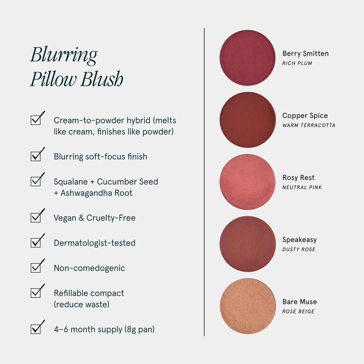 SOSHE lifestyle portrait wearing blush for natural warmth