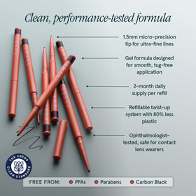 SOSHE liner held in hand for scale, pocket-friendly portability benefit