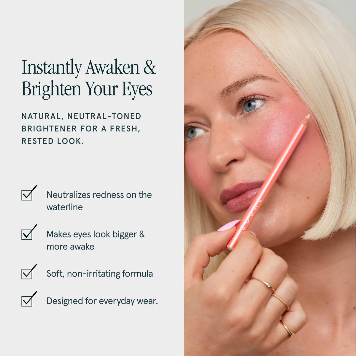 SOSHE cap removed and creamy tip visible demonstrating smooth application benefit