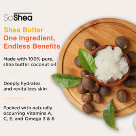 SoShea being smoothed on hand demonstrating quick spread and lasting hydration benefit