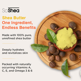 SoShea applied on hand showing quick absorption and smooth skin benefit