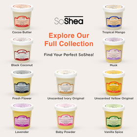 SoShea back label ingredients close-up showing simple clean formula benefit