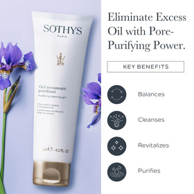 SOTHYS bottle with hand for scale showing compact size and travel-friendly convenience