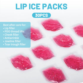 Soulagers close-up of lip-shaped gel detail highlighting precise fit and coverage