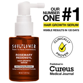 Soulflower label close-up highlighting active ingredient information and clarity