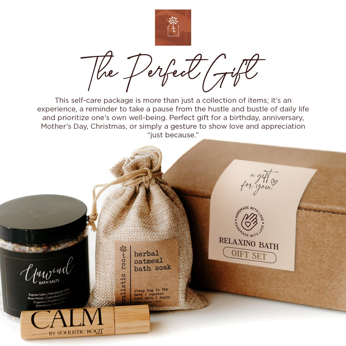 soulistic root bath ritual in use person adding soak to tub benefit: calming home spa moment