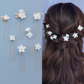soulshow front packaging showing seven floral hair pins and gold accents for elegant styling